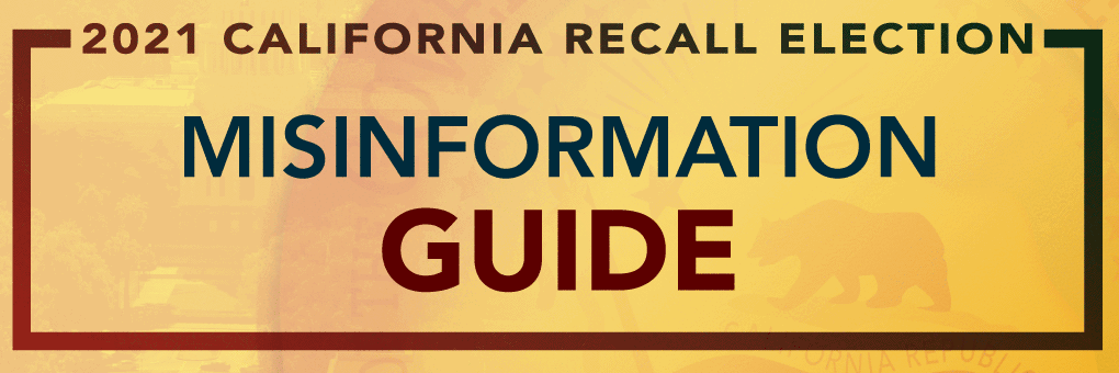 Politifact California Guide To Misinformation About The Newsom Recall Election Capradio Org