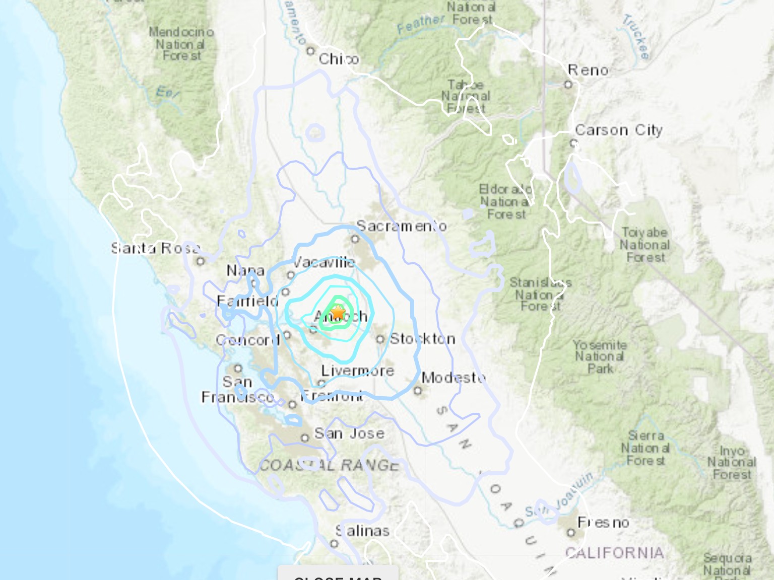 Strong 5.4 aftershock wakes up northern Californians on New Year's Day