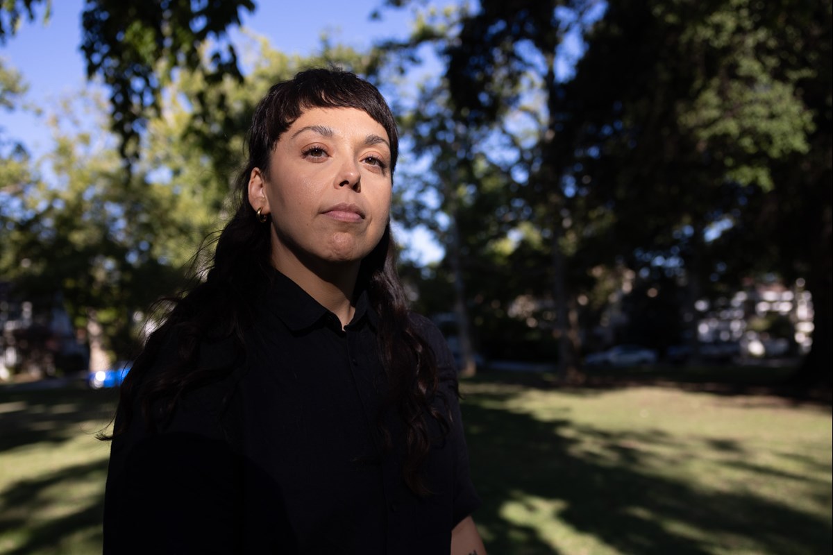 This Is What It Feels Like Host Terra Lopez in her hometown of Sacramento, Calif. Andrew Nixon/CapRadio