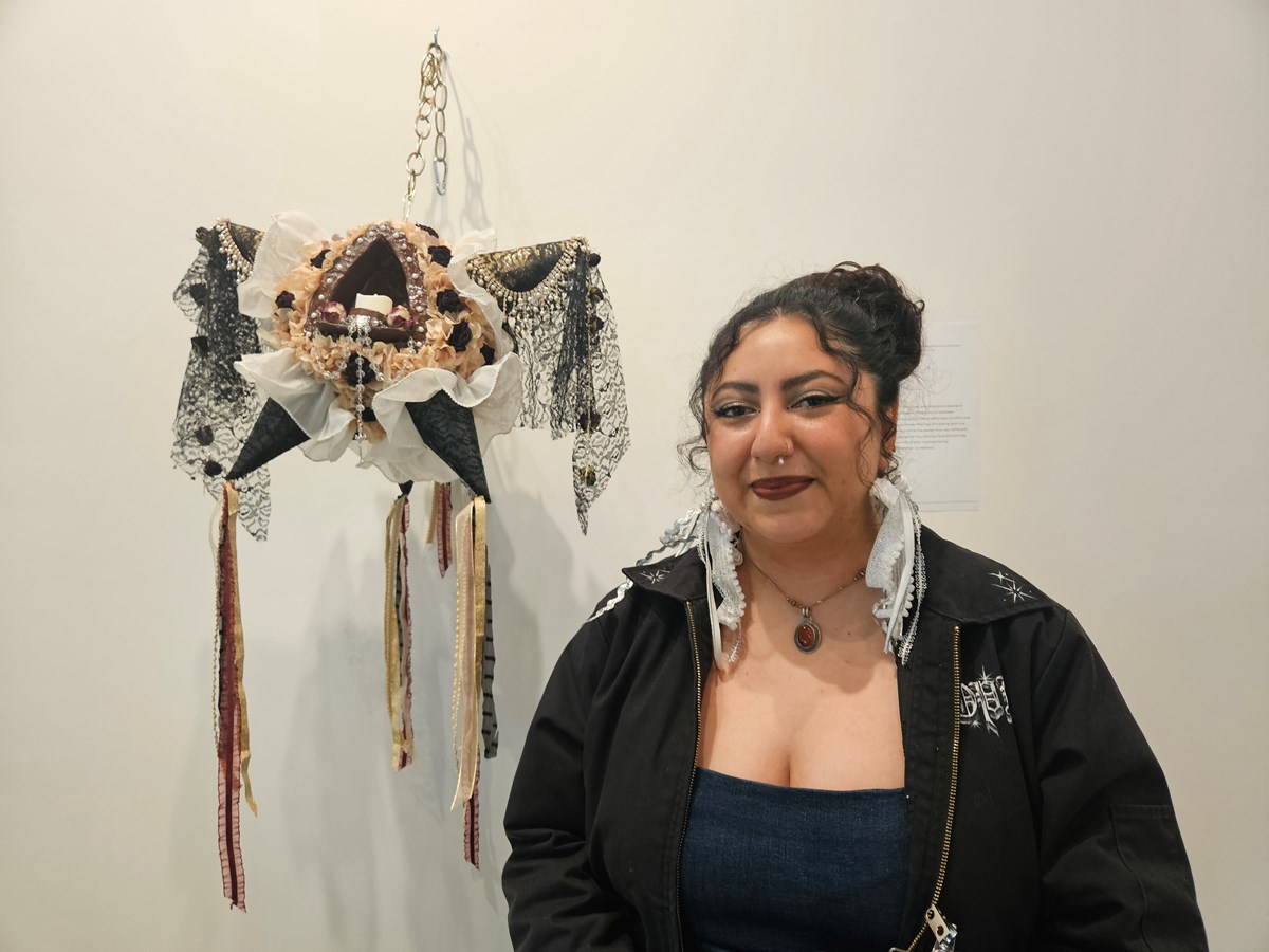 Ismar Yanalt&eacute; Quiroz drew on her personal experiences with grief and her work in a morgue for her pi&ntilde;ata, called &ldquo;Miss You: Esperame en el ceilo, corazon&rdquo; (wait for me in heaven, my love.)