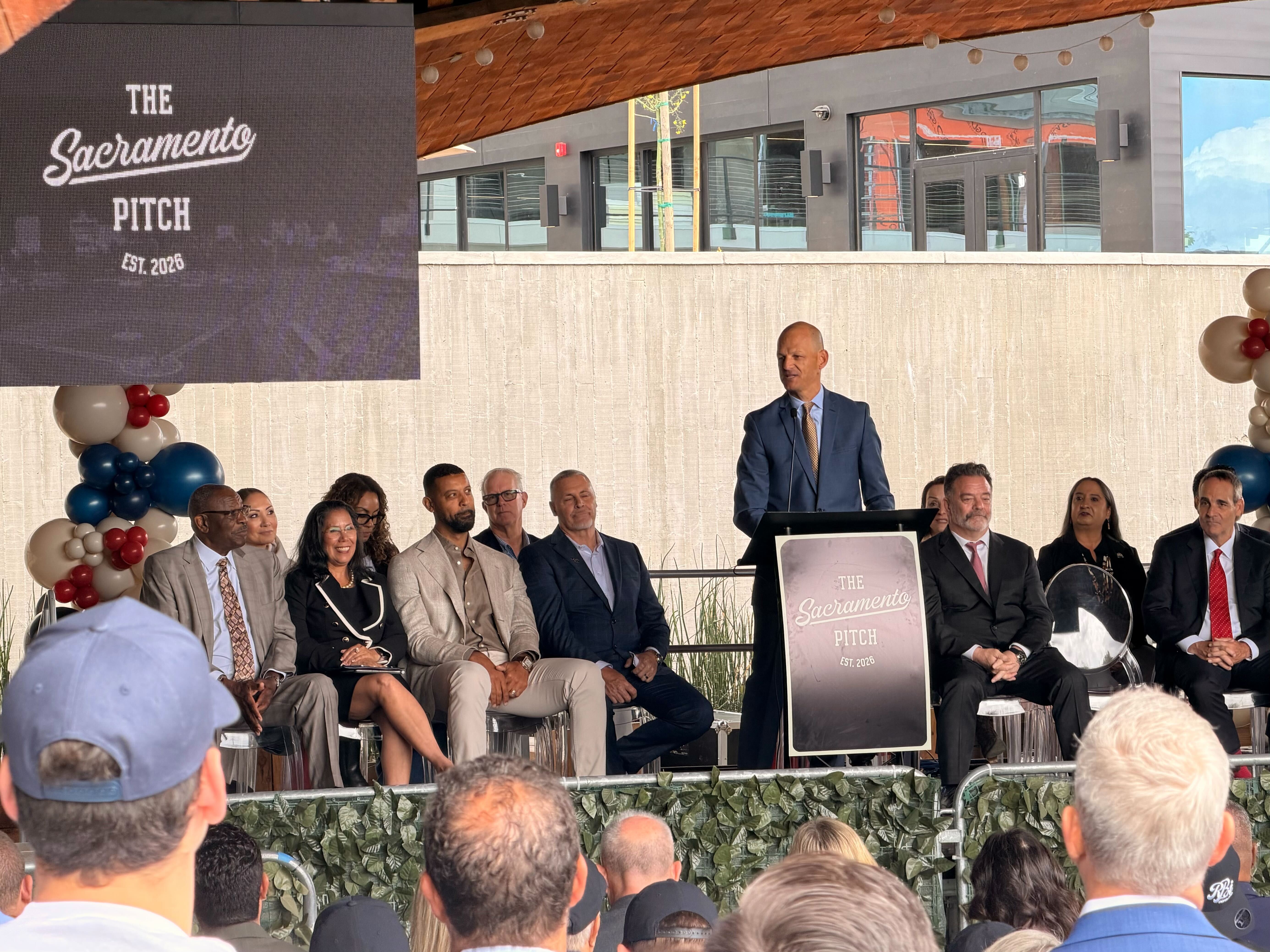 Sacramento throws first pitch for MLB expansion