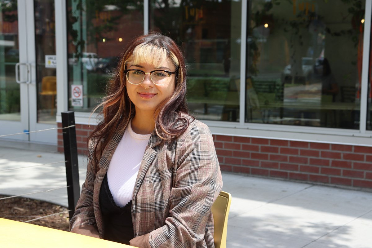 Jazely Pe&ntilde;a, a 30-year-old Midtown Sacramento resident and mental health professional, poses for a portrait outside Tupi Coffee on Friday, May 29, 2026.