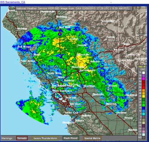 Rain Snow Hits Parched California Severe Weather Forecast