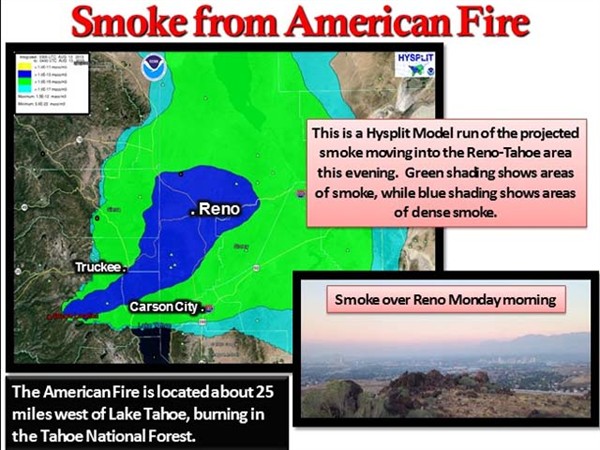0812 American Fire Smoke Map