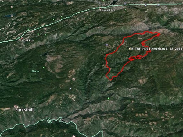 0818 American Fire Perimeter 
