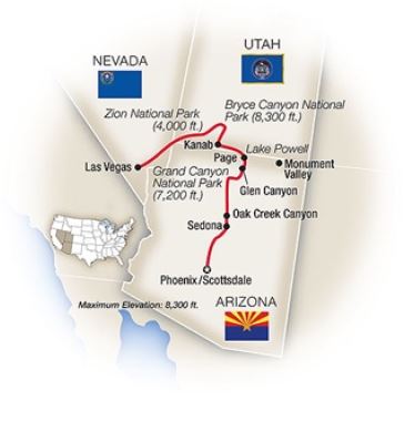 travels canyonlands map