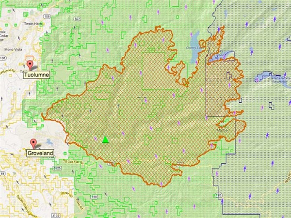 0825 Rim Fire Map
