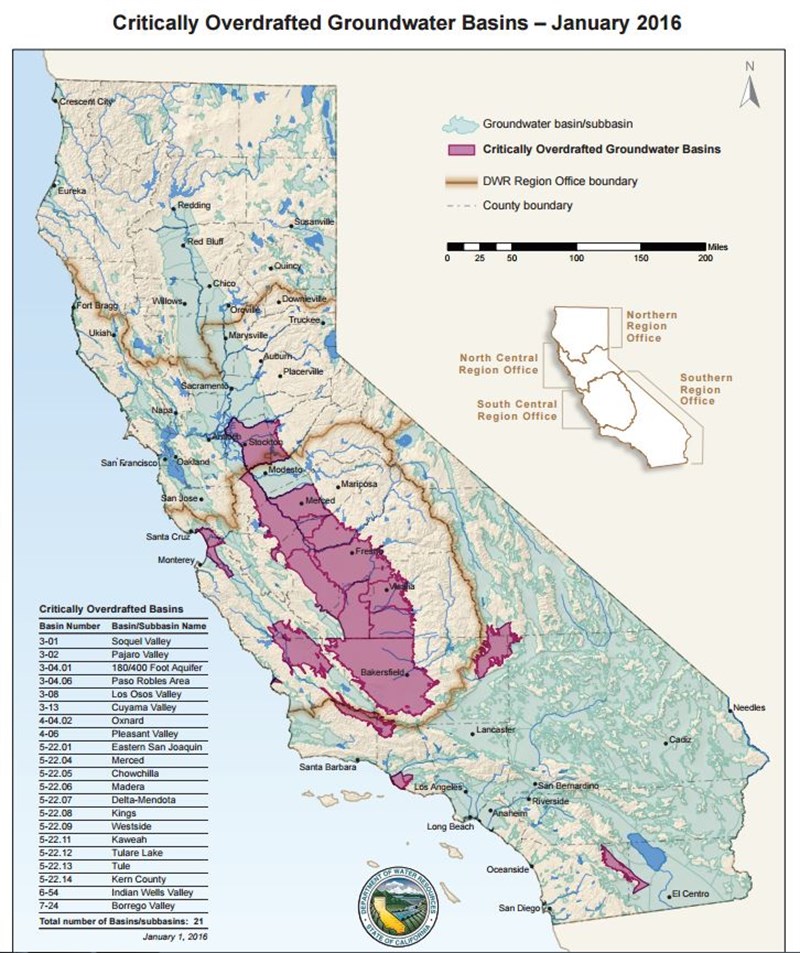 groundwater basin map - p