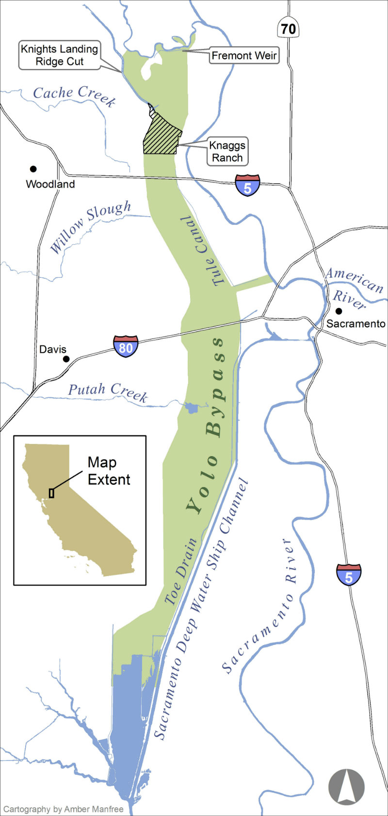 Yolo Bypass map - p