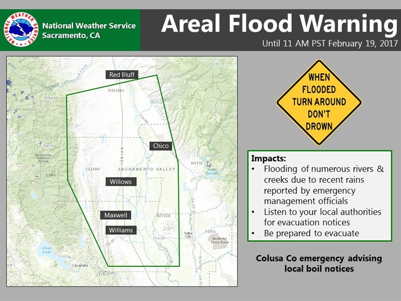 Storm Update Colusa County Flood Evacuation Warning In Place