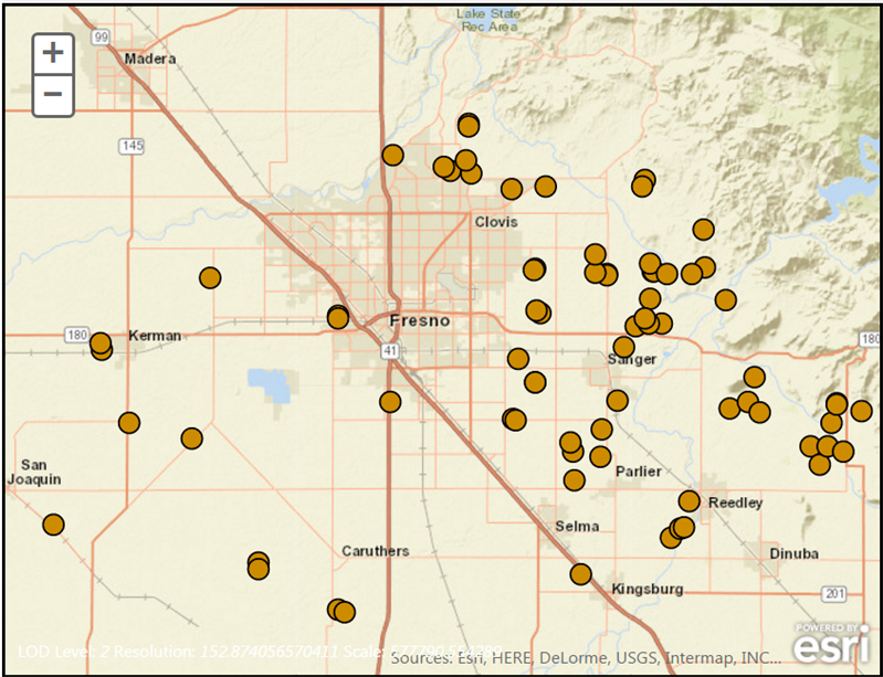 Fresno Map