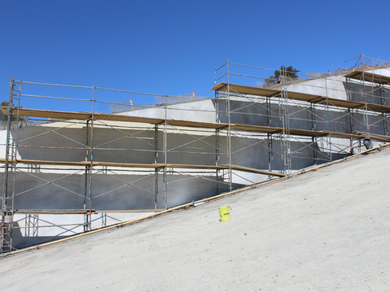 1003 17 bm Oroville spillway wall finished